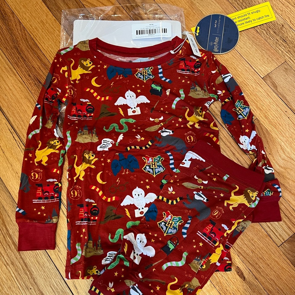NWT Little Sleepies 3T Wizarding World Long Sleeve / Pants Pajama Set